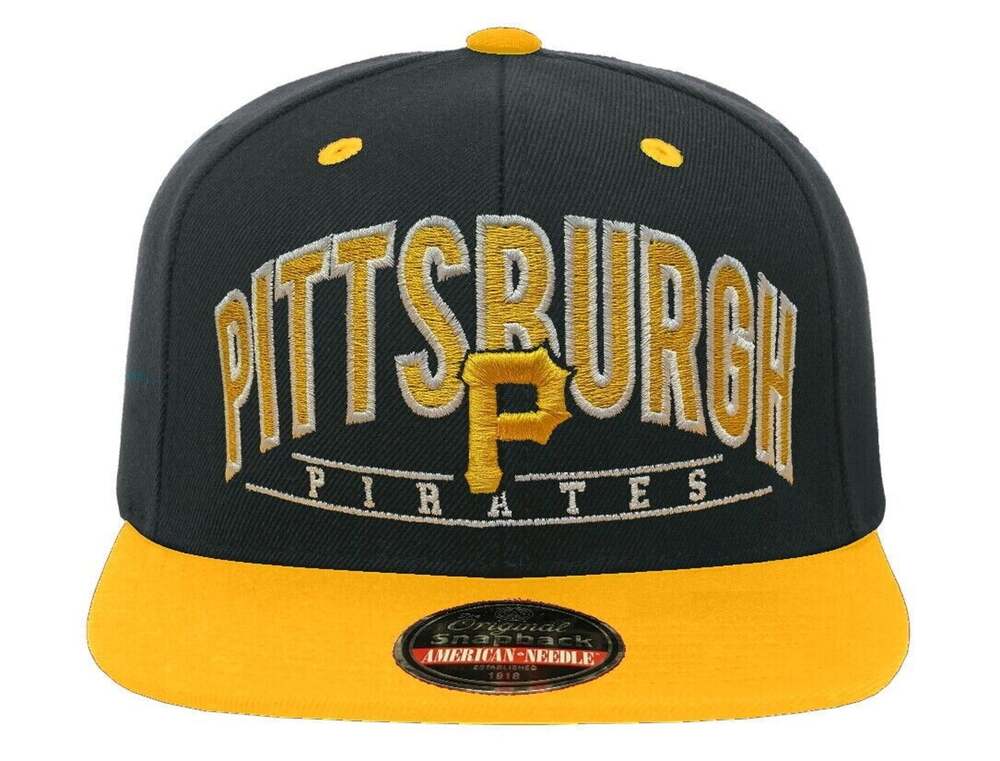 NWT Vintage American Needle Pittsburgh Pirates MLB Arch Snapback Cap / Hat